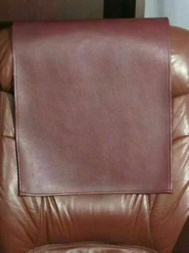 Premium Burgundy Headrest Recliner Cover - Full - Grain Original Leather Protection - Kamercio