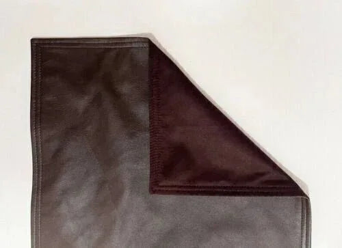 Premium Dark Brown Reversible Headrest Recliner Cover - Full - Grain Original Leather - Kamercio