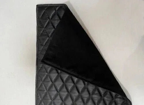 Premium Quilted Black Recliner Cover - Full - Grain Leather Protection - Kamercio