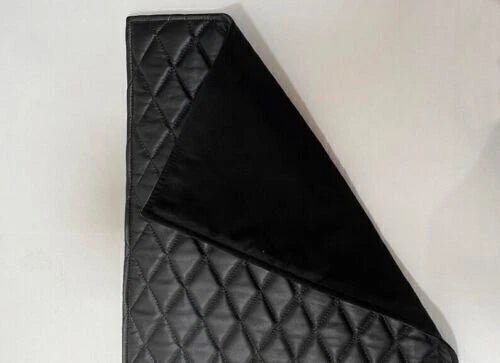 Premium Quilted Black Recliner Cover - Full - Grain Leather Protection - Kamercio