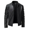 Men's Black Original Leather Racer Premium Jacket - Sleek Café Racer Style