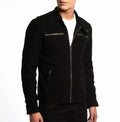 Men's Black Suede Biker Jacket - Premium Full-Grain Leather