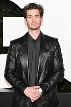 Men's Premium Black Original Leather Blazer - Handcrafted Full-Grain Formal Jacket