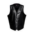 Black Leather Western Vest - Premium Full-Grain Leather Vest for Men & Women