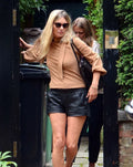 Black Original Leather Shorts - Premium Full-Grain Leather Shorts for Women