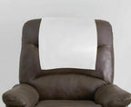 Premium White Headrest Recliner Cover - Full-Grain Original Leather Protection