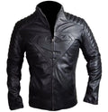 Men's Superman Premium Black Original Leather Jacket – Embossed Logo Handcrafted