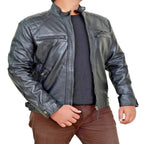Men's Original Black Premium Leather Biker Jacket