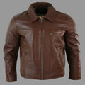 Men's Brown Lambskin Premium Original Leather Jacket