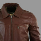Men's Brown Lambskin Premium Original Leather Jacket
