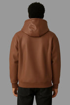 Men's Tan Lambskin Premium Original Leather Pullover Hoodie