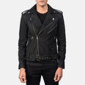 Men's Premium Black Suede Asymmetric Biker Original Leather Jacket