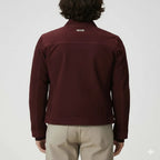 Men's Oxblood Merlot Suede Original Premium Leather Moto Jacket