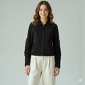 Women's Black Suede Fringe Sleeve Western Premium Original Leather Jacket