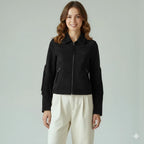 Women's Black Suede Fringe Sleeve Western Premium Original Leather Jacket