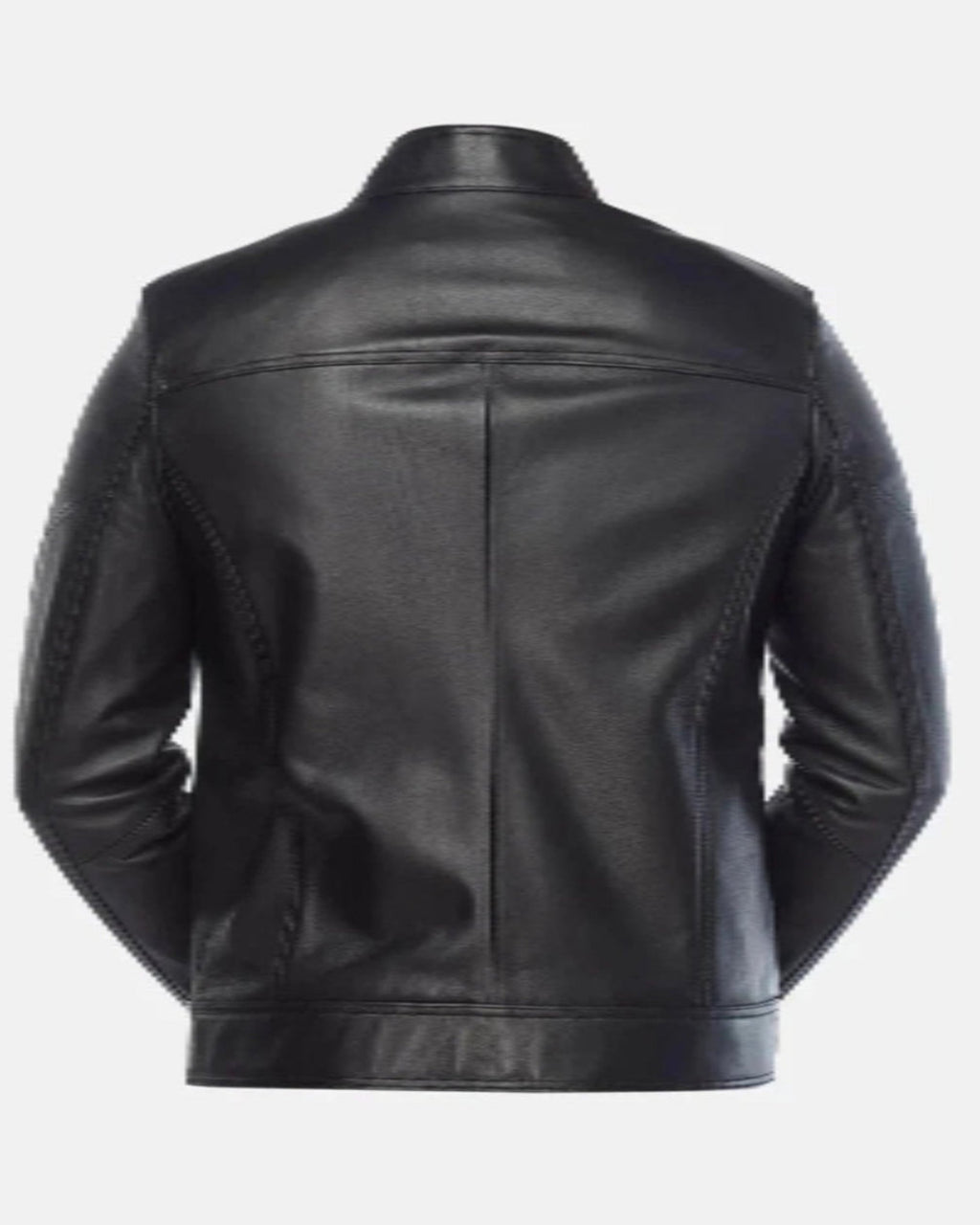 Men's Black Snap-Button Premium Original Leather Jacket