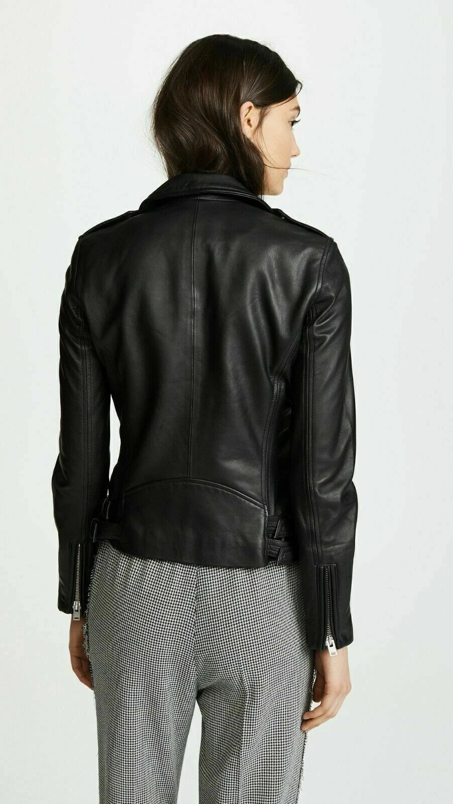Women's Premium Black Original Lambskin Leather Biker Jacket