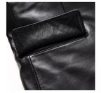 Men's Premium Full-Grain Original Leather Blazer - Handcrafted Black Formal Jacket