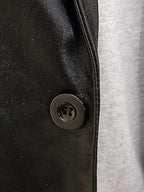 Classic Black Original Leather Blazer for Men | Premium Full-Grain Formal Jacket