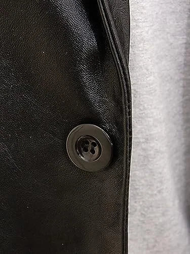 Classic Black Original Leather Blazer for Men | Premium Full-Grain Formal Jacket