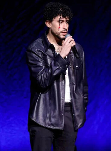 Oversized Black Leather Shirt Jacket - Premium Full-Grain Leather Relaxed Fit