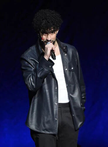 Oversized Black Leather Shirt Jacket - Premium Full-Grain Leather Relaxed Fit