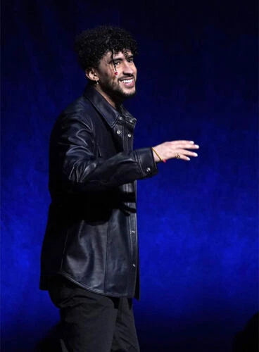 Oversized Black Leather Shirt Jacket - Premium Full-Grain Leather Relaxed Fit