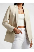Women's Premium Leather Original Blazer - Handcrafted Full-Grain Leather Jacket