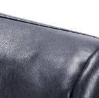 Men's Black Full-Grain Original Leather Blazer Coat – Handcrafted Mid-Length Overcoat