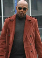 Premium Rust Original Leather Coat - Full-Length Double-Breasted Premium Trench Coat