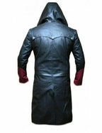Black Hooded Original Leather Coat - Statement Premium Trench Coat