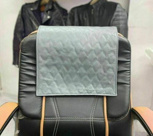 Quilted Original Leather Recliner Cover - Premium Headrest Protector for Chairs & Recliners