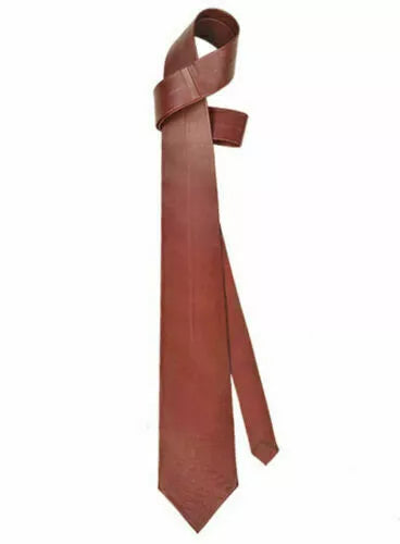 Premium Original Leather Necktie - Full-Grain Leather Statement Accessory