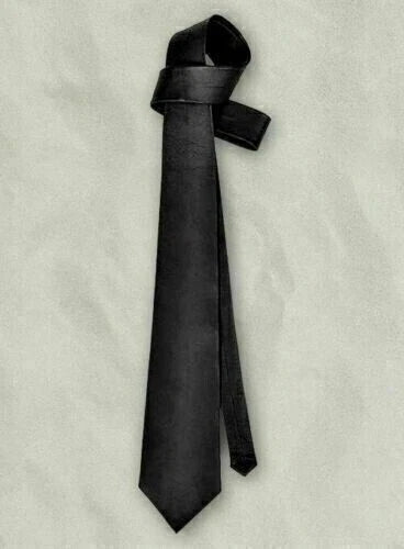 Premium Original Leather Necktie - Full-Grain Leather Statement Accessory