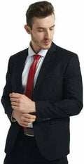 Premium Red Leather Necktie - Full-Grain Leather Statement Accessory