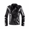 Men's Black Original Leather Biker Jacket – Handcrafted Full-Grain