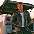 Men's Black Quilted Premium Original Leather Biker Jacket